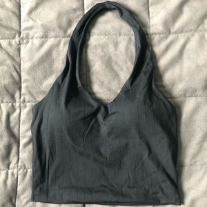 Klassy Network black halter brami crop